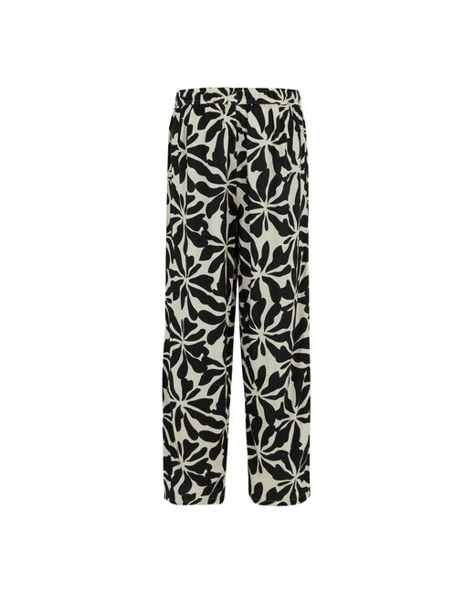 Regatta Black Ladies Elbrie Abstract Floral Trousers