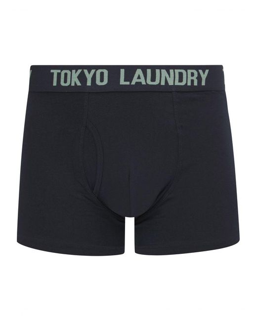 Tokyo Laundry Gray Cotton 6-Pack Boxers for men