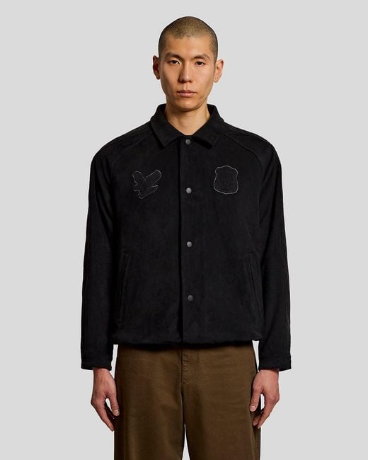Lyle & Scott Black Coach Jacket for men