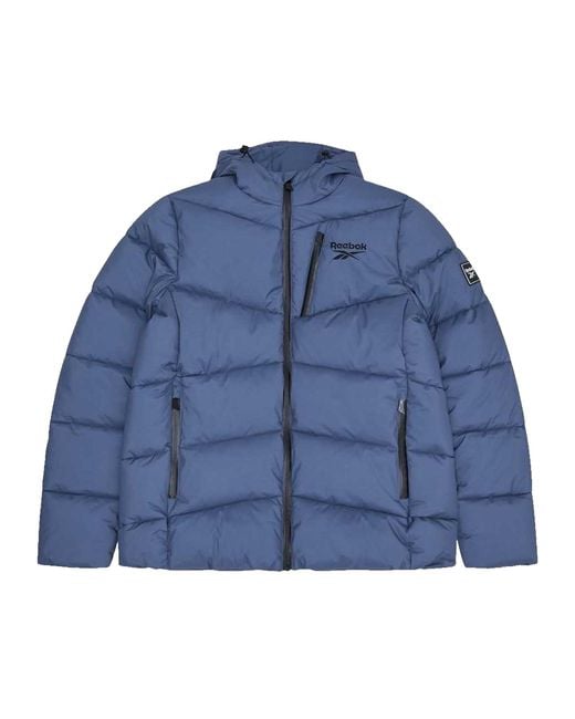Reebok Blue Stretch Padded Jacket (Mineral) for men
