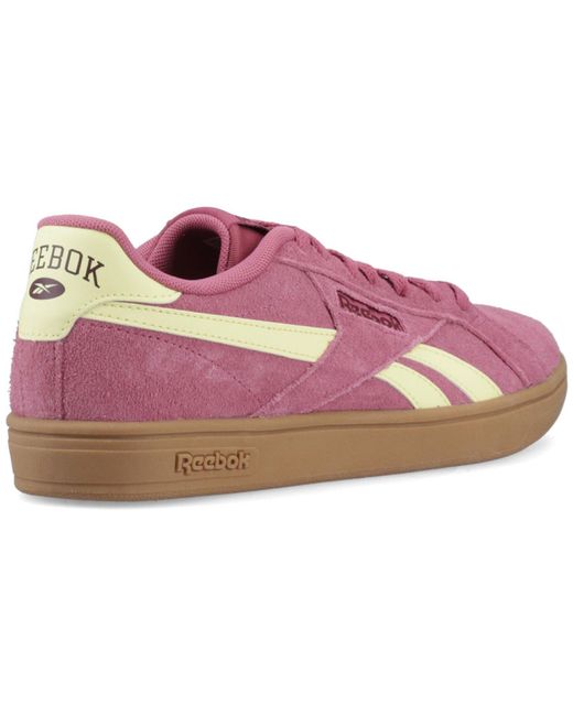 Reebok Purple Court Retro Textile Studiopink/Yel/Haze/Blkcherry Trainers