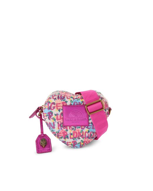 Kurt Geiger Pink Limehouse Heart Camera Bag