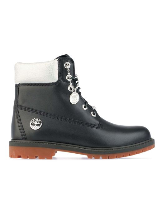 Timberland Black Heritage 6 Inch Waterproof Boots