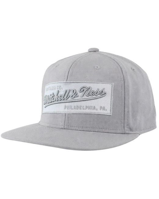 Mitchell & Ness Gray Box Logo Cap Wool
