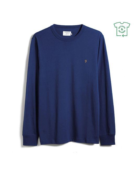 Farah Blue Sleeve Dennis T-Shirt for men