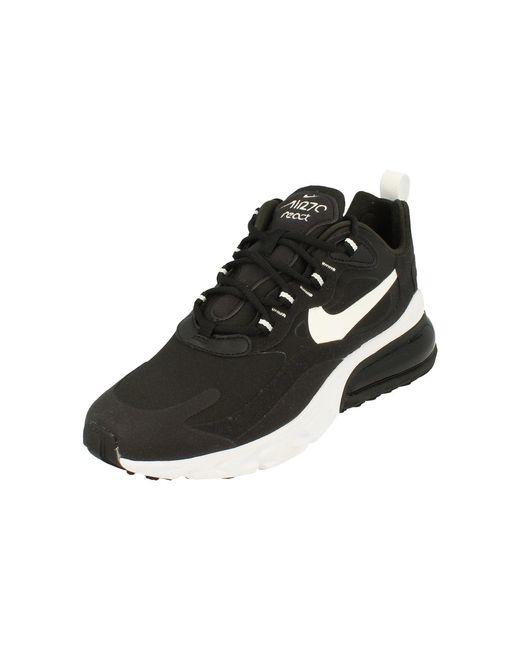 Nike Black Air Max 270 React Trainers