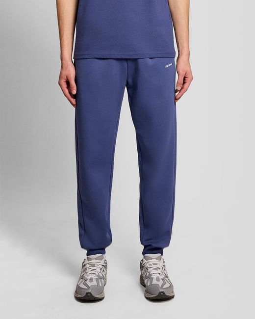 Lyle & Scott Blue Cotton Blend Script Jogger for men