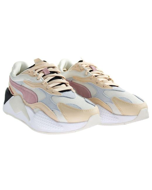 PUMA White Rs-X3 Layers Trainers