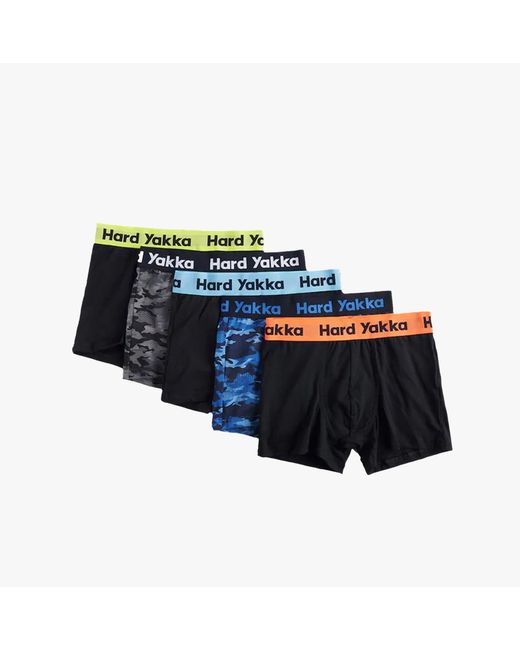 Hard Yakka Blue Cotton Trunk Five Pack for men