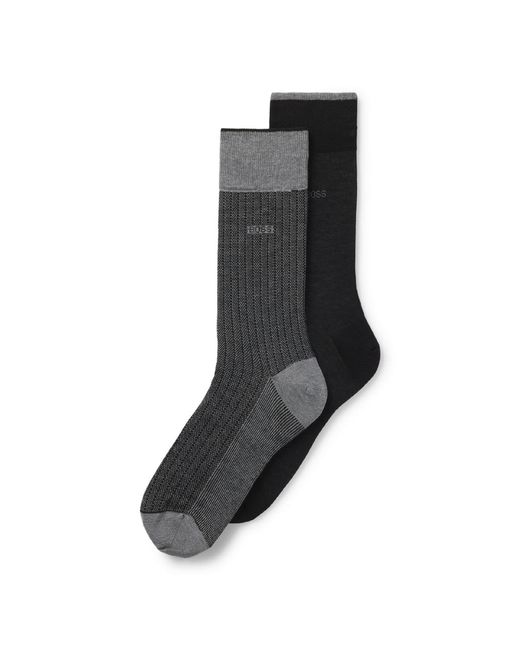 Boss Black Pack Of Regular Length Socks for men