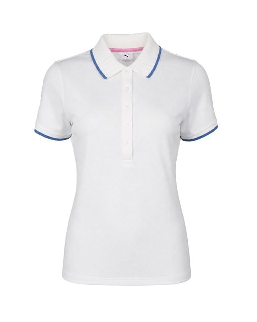 PUMA White X Arnold Palmer Pique Golf Polo Shirt