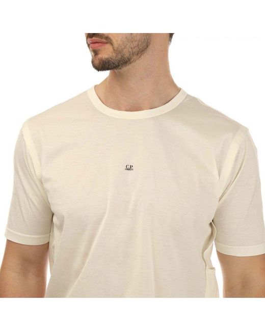 C P Company T-shirt Jersey No Gravity In Wit in het White voor heren
