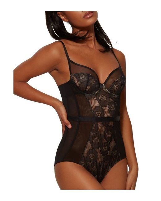 Gossard Brown Femme Bodysuit Polyamide