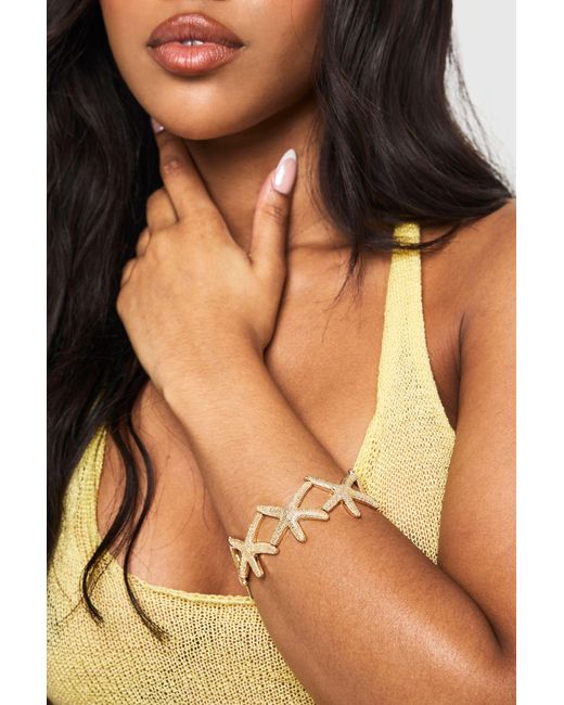 Boohoo Black Starfish Statement Bangle