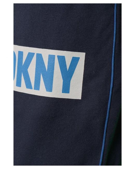 DKNY Iceman Jersey Lounge Broek In Blauw in het Blue voor heren
