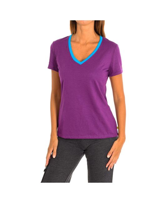 Zumba Purple Sports T-Shirt With Sleeves Z1T00506