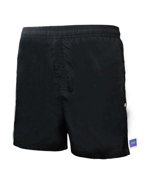Maru Black Quadra 10" Swimming Shorts Textile for men