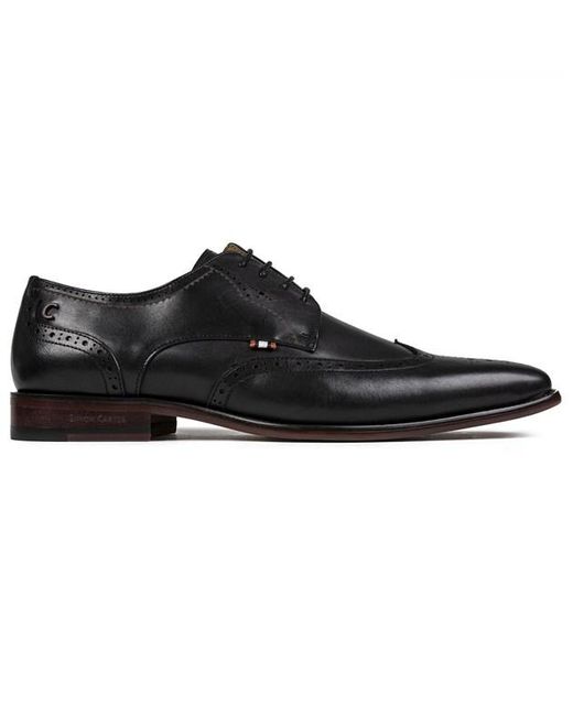 Simon Carter Black Beagle Shoes for men