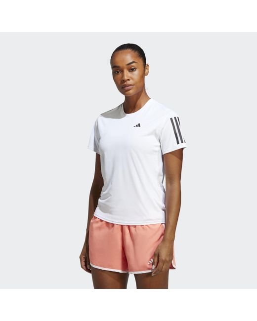 Adidas Originals White Own The Run Tee