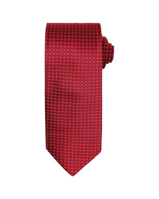PREMIER Red Puppytooth Tie