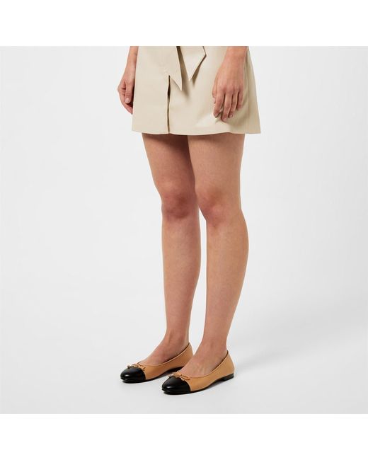 Tory Burch Black Toe Ballet Flats