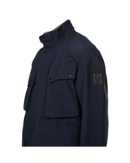Belstaff Techmaster Dark Ink Waterproof Jacket in het Blue voor heren
