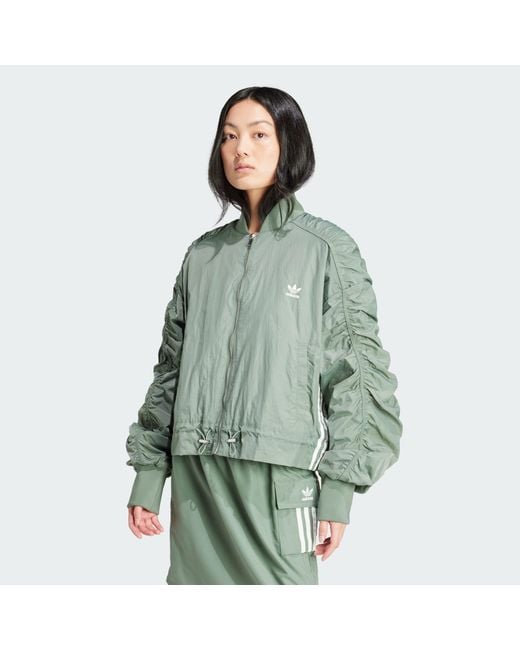 Adidas Originals Green Lightweight Bomber Jacket