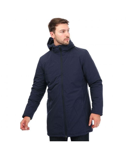 Castore Blue Long Length Bench Jacket for men