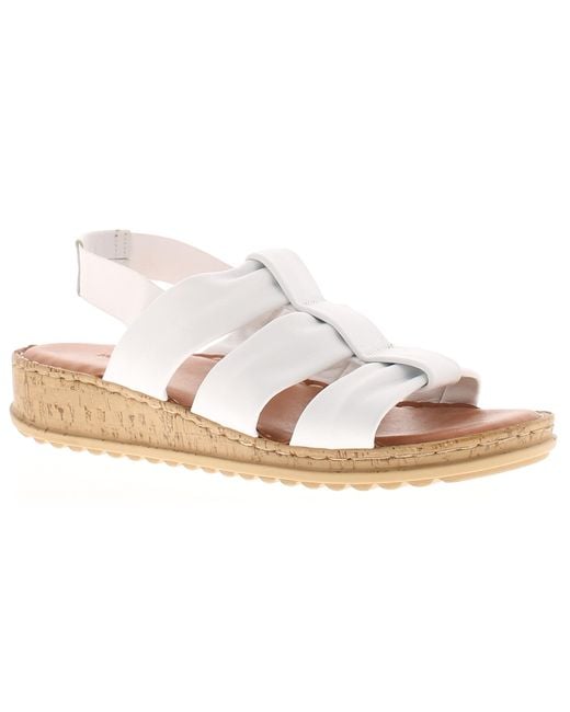 Hush Puppies Black Sandals Eden Leather Elasticated