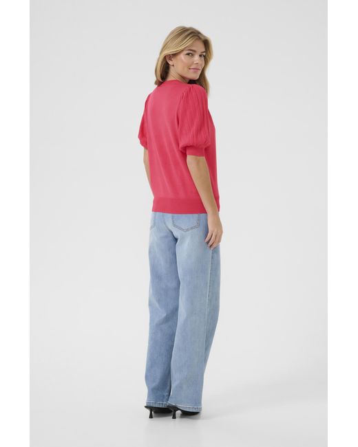 Kaffe Pullover Regular Fit Berry in het Red