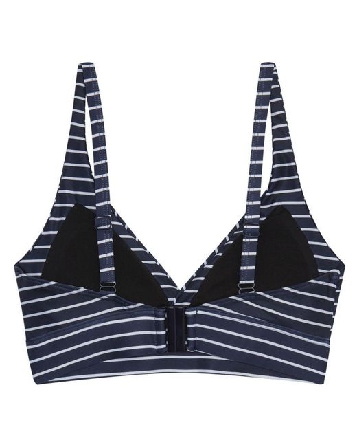 Regatta Blue Ladies Paloma Stripe Textured Bikini Top