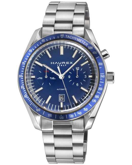 Haurex Italy Blue Missione 316L Stainless Steel Case, Bezel, Dial, Bracelet Watch for men