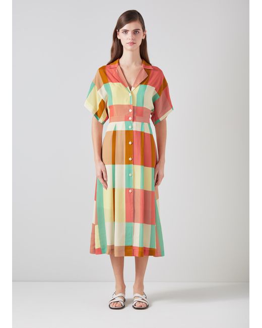 L.K.Bennett White Izzy Dresses,Multi