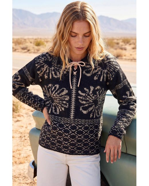 Roman Black Floral Jacquard Knit Jumper