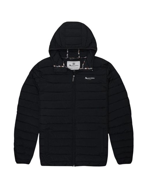 Aquascutum Blue Active Rlg Hooded 100 Gr Jacket for men