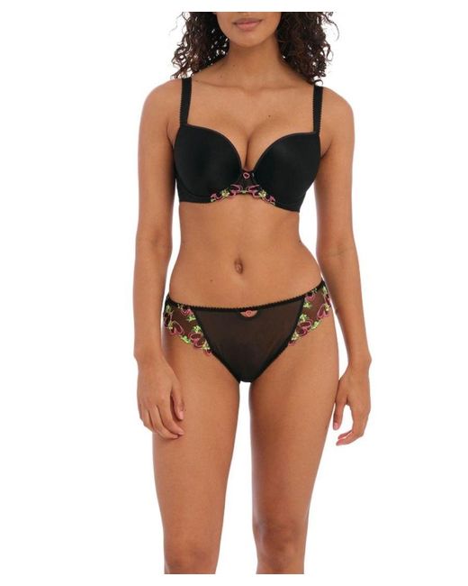 Freya Black Loveland Moulded Plunge T-Shirt Bra