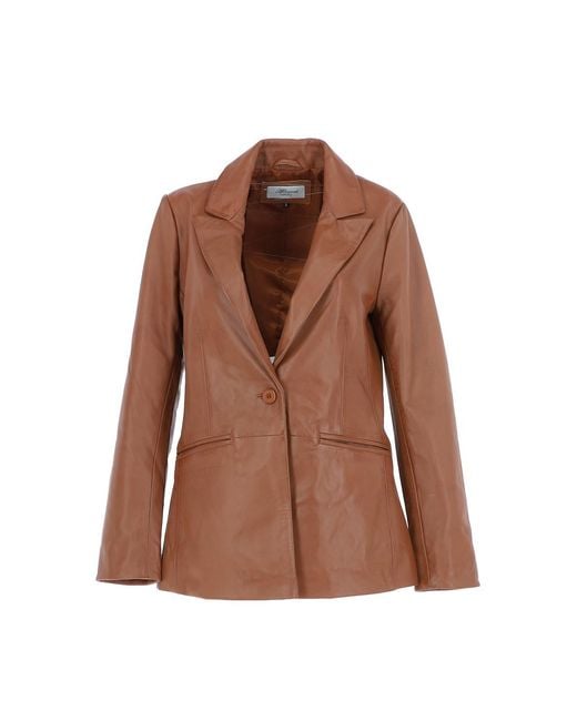 Ashwood Leather Black 'Lucia' Real Fashion Single Breasted Blazer