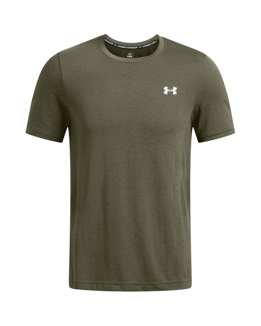 Under Armour Green Seamless T Shirt for men