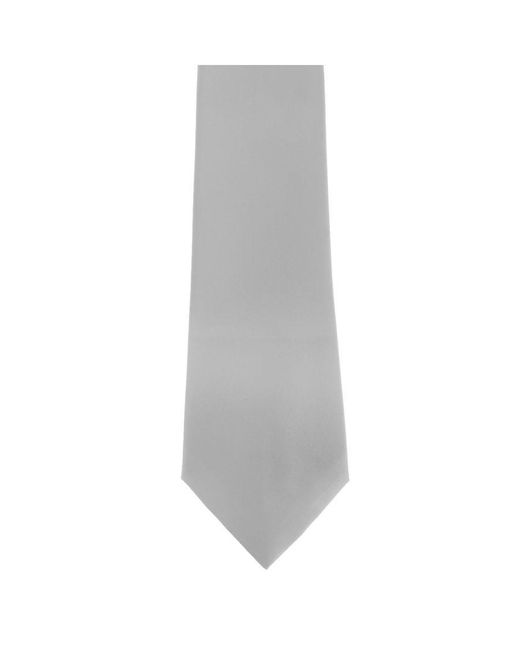 PREMIER Gray Plain Satin Tie (Narrow Blade) (Pack Of 2) for men