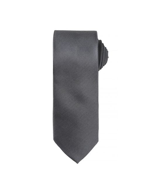PREMIER Gray Micro Waffle Formal Work Tie (Pack Of 2) (Dark) for men