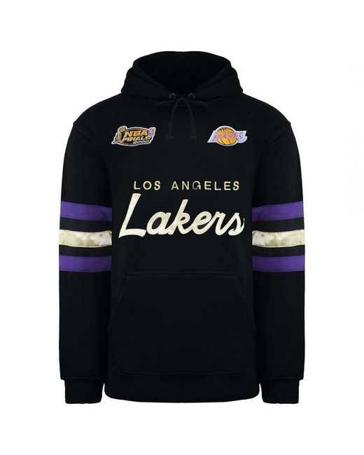 Mitchell & Ness Black Los Angeles Lakers Championship Game Hoodie Cotton for men