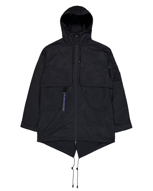 Alpha Industries Utility Uv Fishtail Jacket in het Blue voor heren