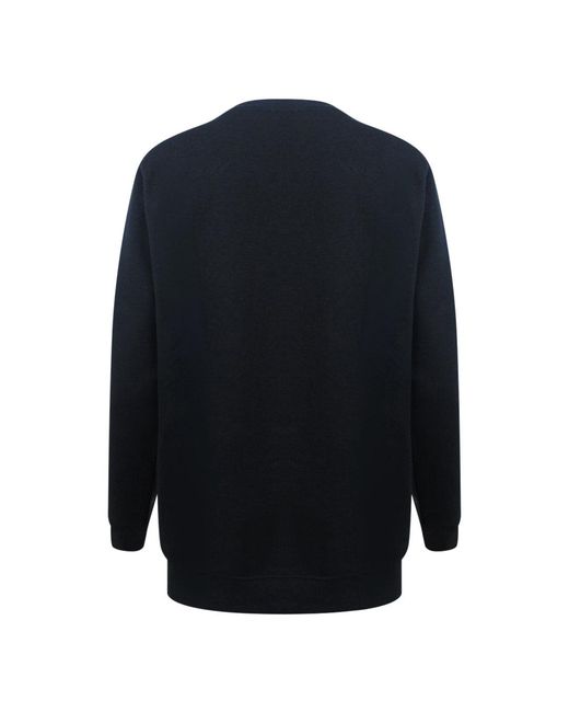 Moschino Blue Love Box Logo Sweater Cotton