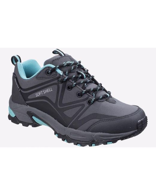 Cotswold Black Abbeydale Waterproof Memory Foam Shoes