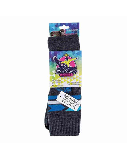 Comodo Blue 1 Pack Sport Technical Snowboard Socks