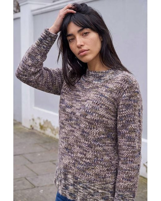 Roman Gray Petite Contrast Knitted Jumper
