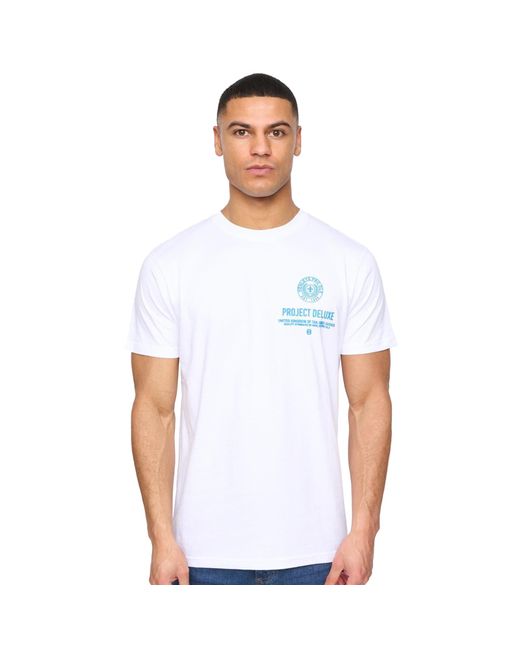 Henleys White Henstamp T-Shirt for men
