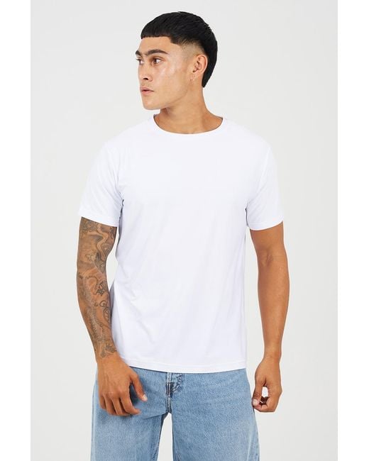 Brave Soul White Classic Crew Neck T-Shirt for men