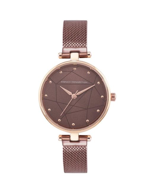 French Connection Pink Accessories Analog Watch Strap