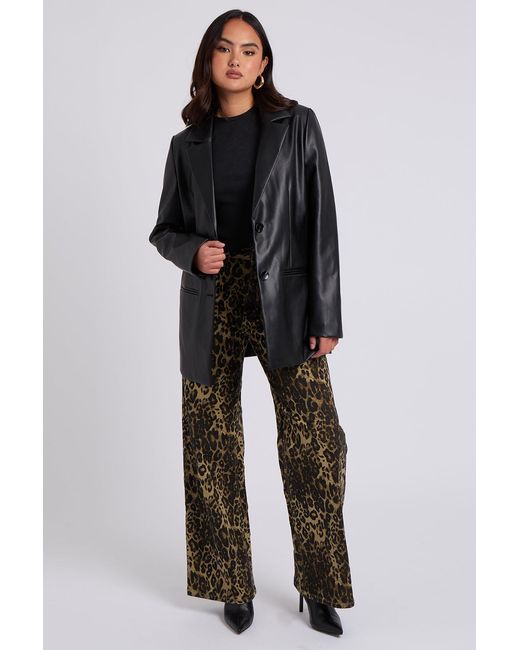 Urban Bliss Black Pu Blazer